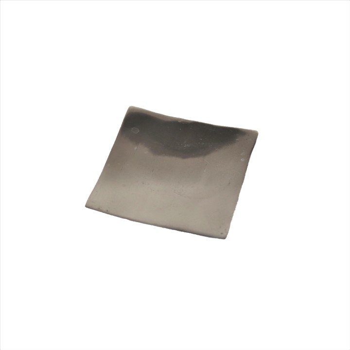 Aluminium candle holder plate 10x10 cm