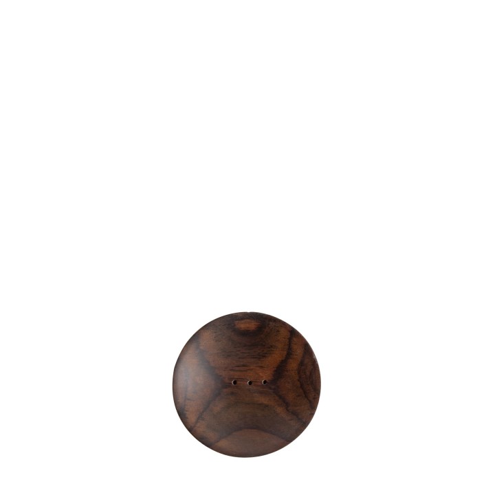 Round wooden soap holder d9 h2 cm