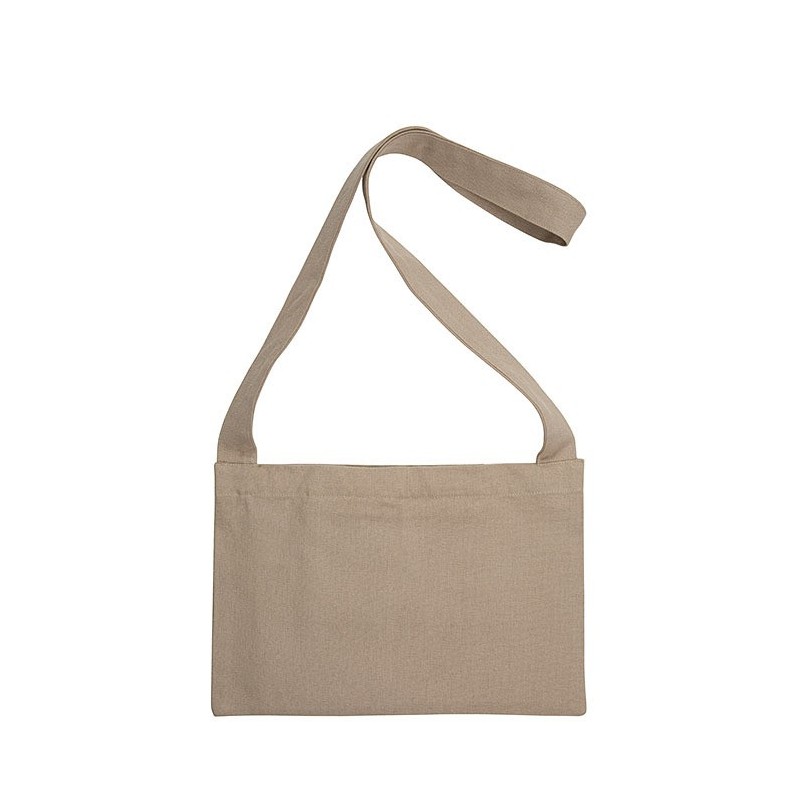 100% cotton shoulder bag with pocket 36 x 23 cm