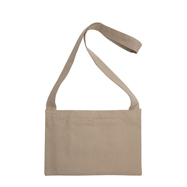 100% cotton shoulder bag with pocket 36 x 23 cm