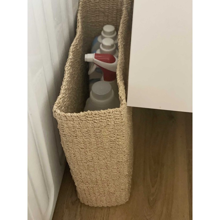 Abaca basket with cover