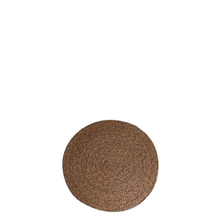 Cuscino vintage in corda chiara d41 h5 cm