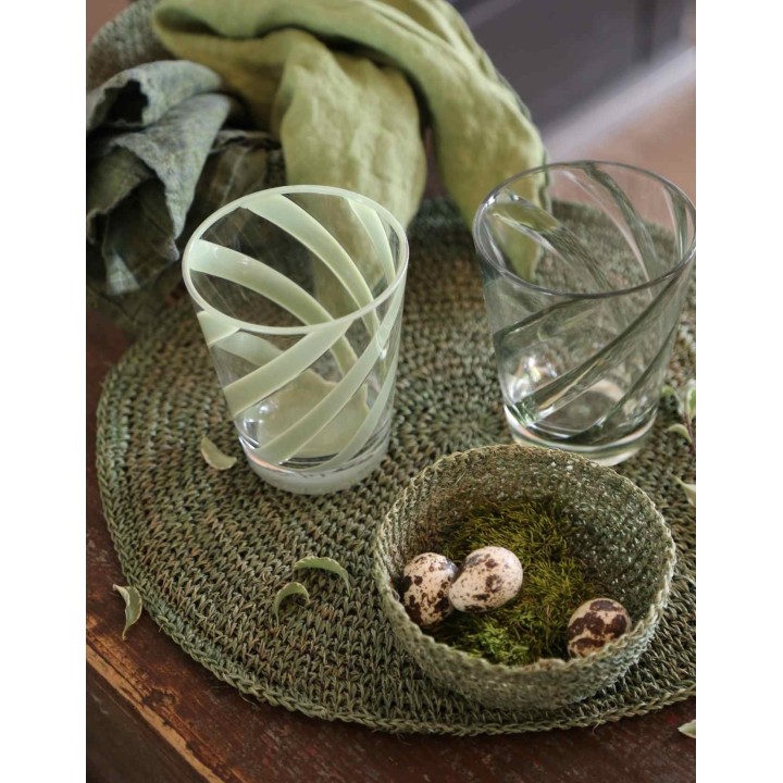 Abaca crochet bowl d12 h5 cm