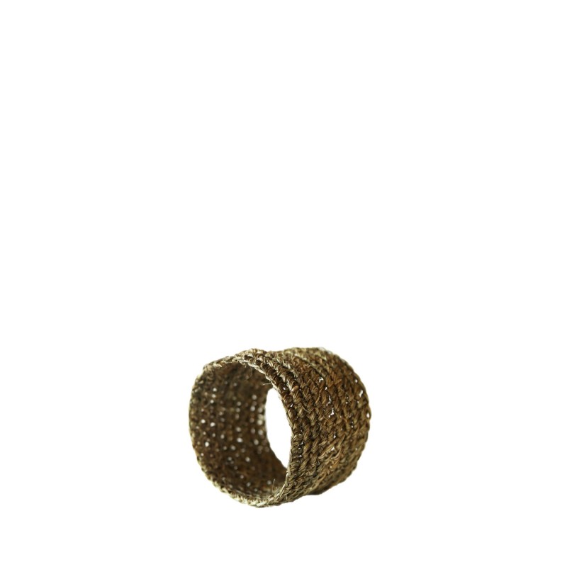 Rond de serviette en crochet d'abaca