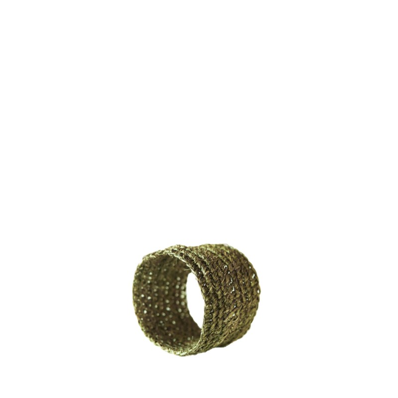 Rond de serviette en crochet d'abaca