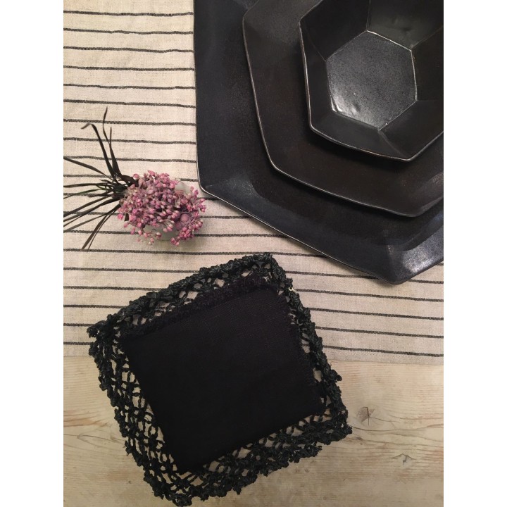 Macrame napkin holder 16 x 16 cm