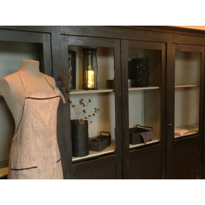 Porte-bouteille en filet d'abaca avec poignees et trou