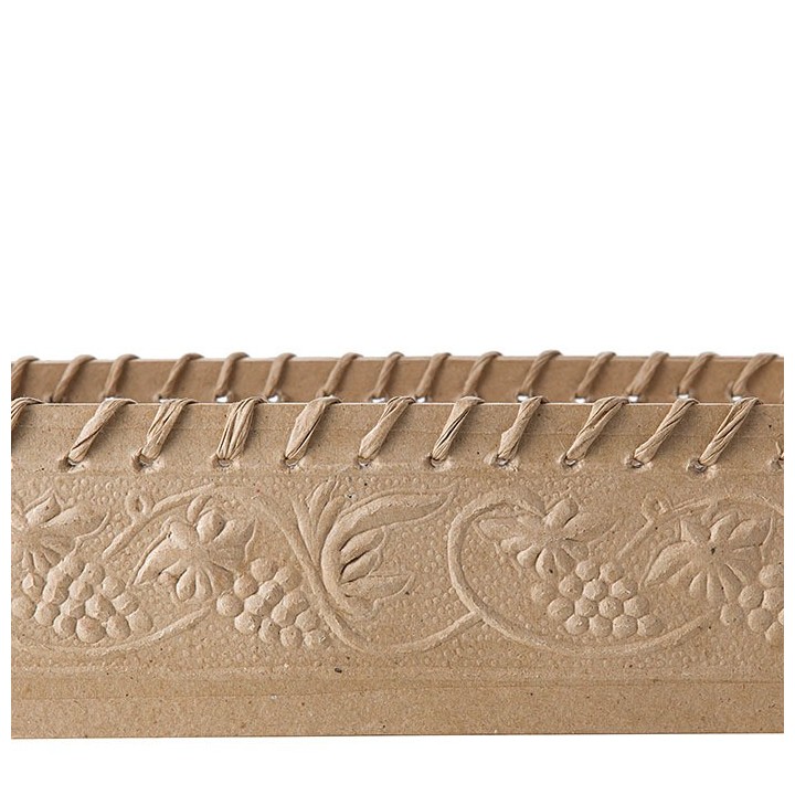 Serie 2 plateaux en carton raisin 20 x 30 cm