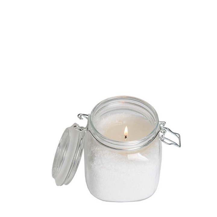 Candle flakes in a jar 11 x 11 h12 cm
