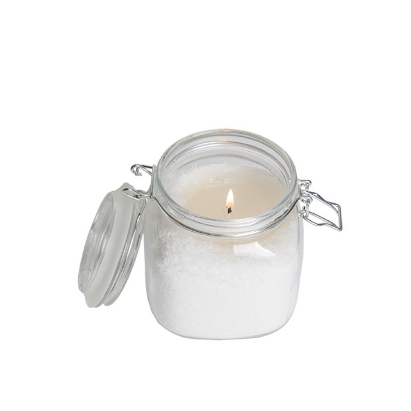 Candle flakes in a jar 11 x 11 h 15 cm