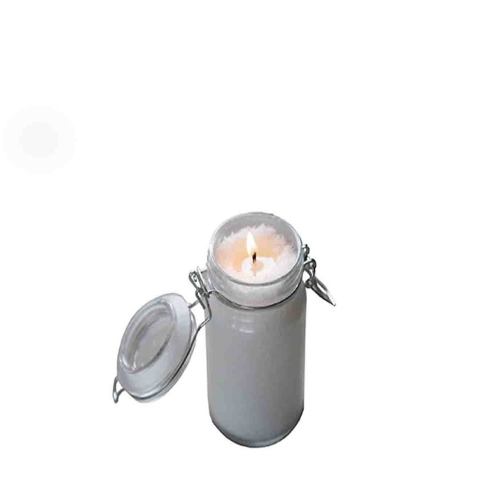 Candle flakes in a jar d 7.8 h 15 cm