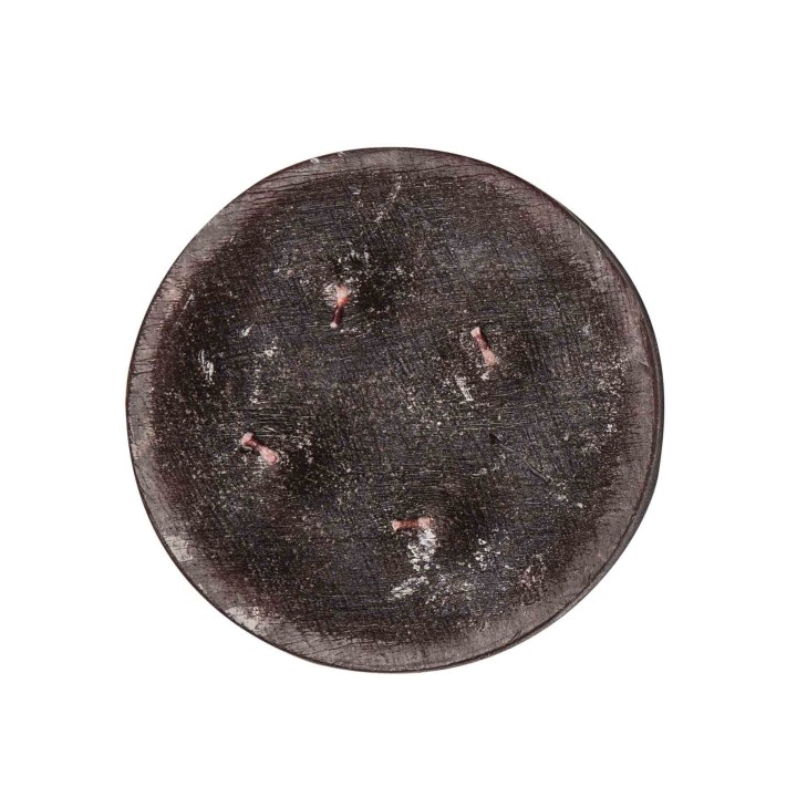 Button brown candle d15 h4 cm