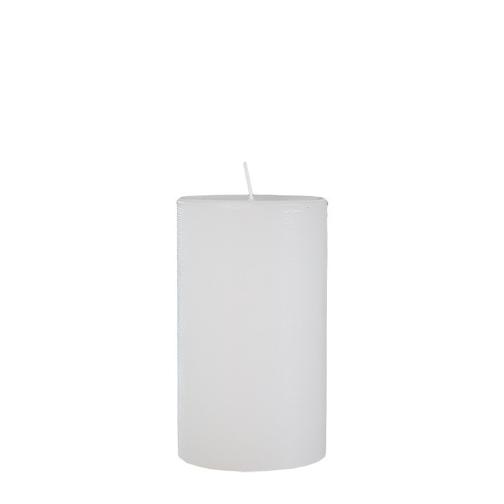 Confezione 2 candele autoestinguenti bianche d8 h20 cm