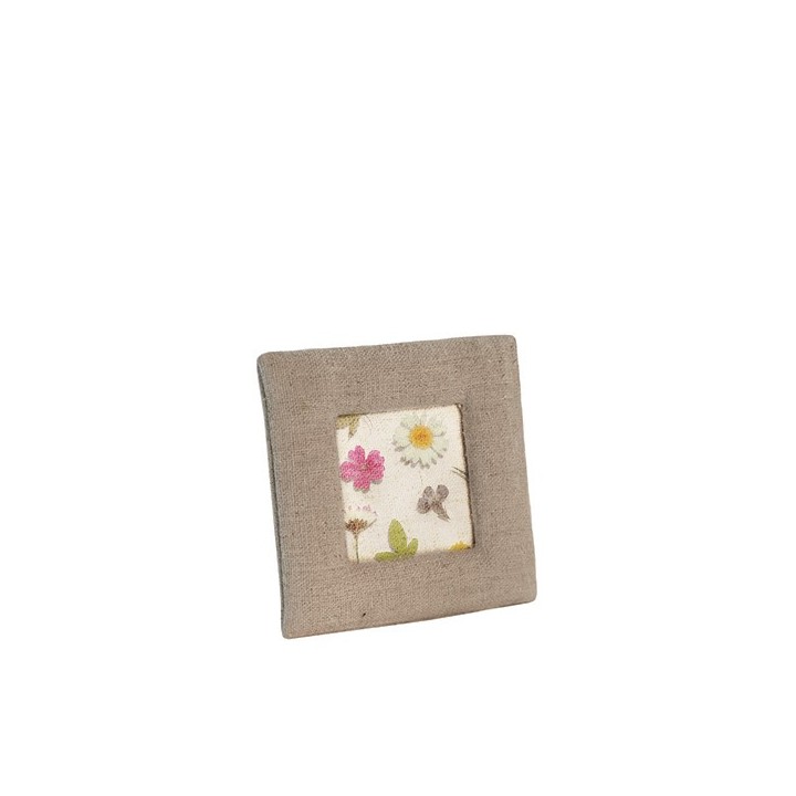 Cadre en lin 8 x 8 cm