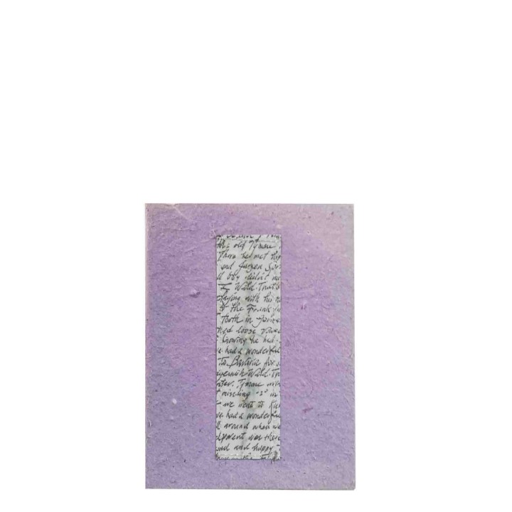 Lilac copybook with flowers 16x22 cm