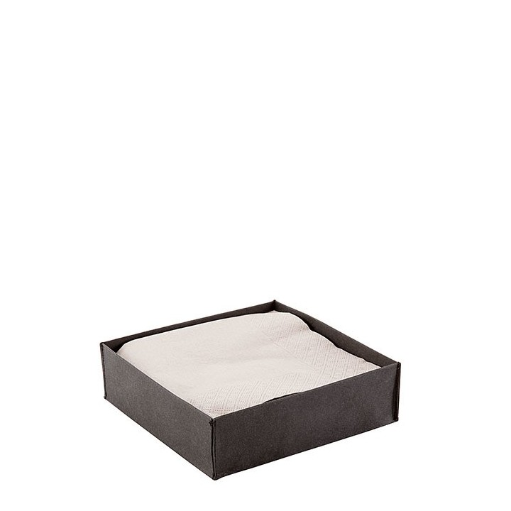 Napkin black box cellulose fiber 17 x 17 h5 cm