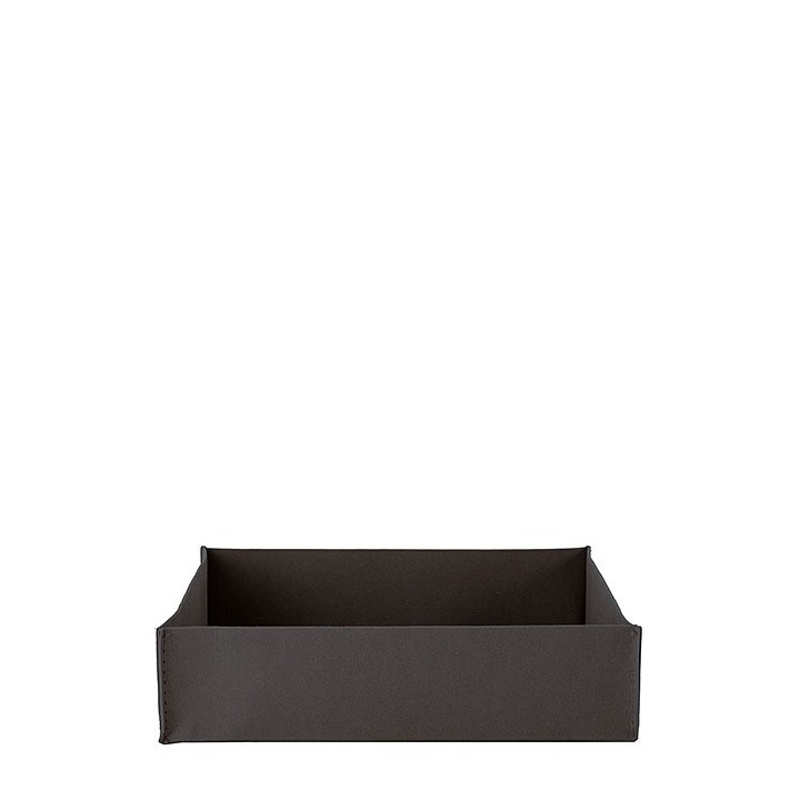 Porte-serviette en fibre de cellulose couleur noir 20 x 20 h5 cm