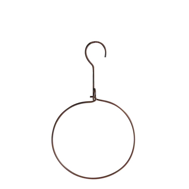 Dark openable iron handmade circular hanger d16 cm