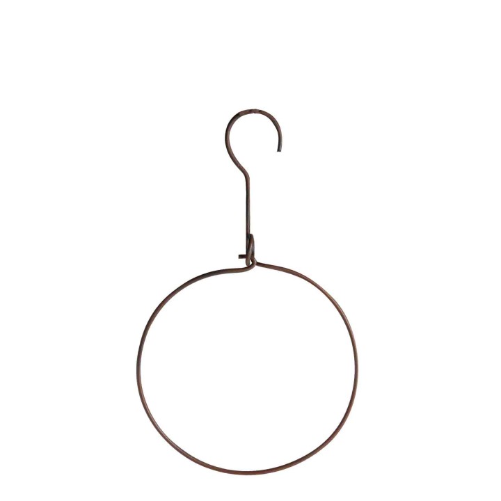 Dark openable iron handmade circular hanger d16 cm