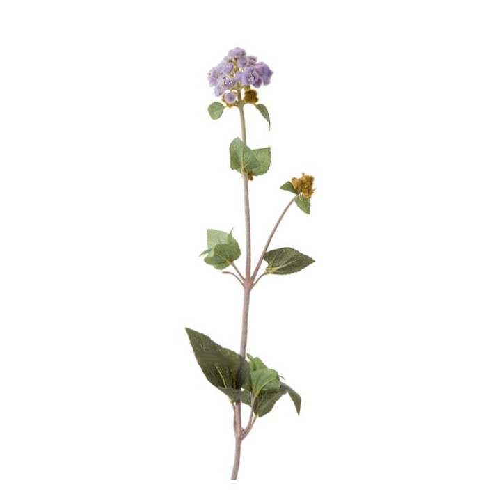 Branche d'ageratum couleur lavande h80 cm