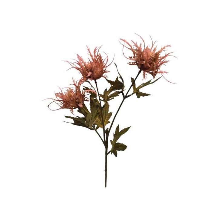 Ramo artificiale eringium rosa h67 cm