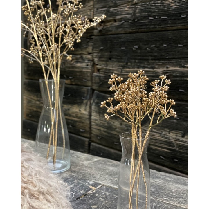 Rametto artificiale bacche dorate h30 cm