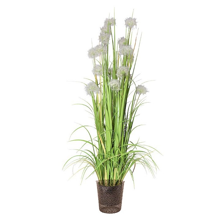 White dandelions vase h152 cm