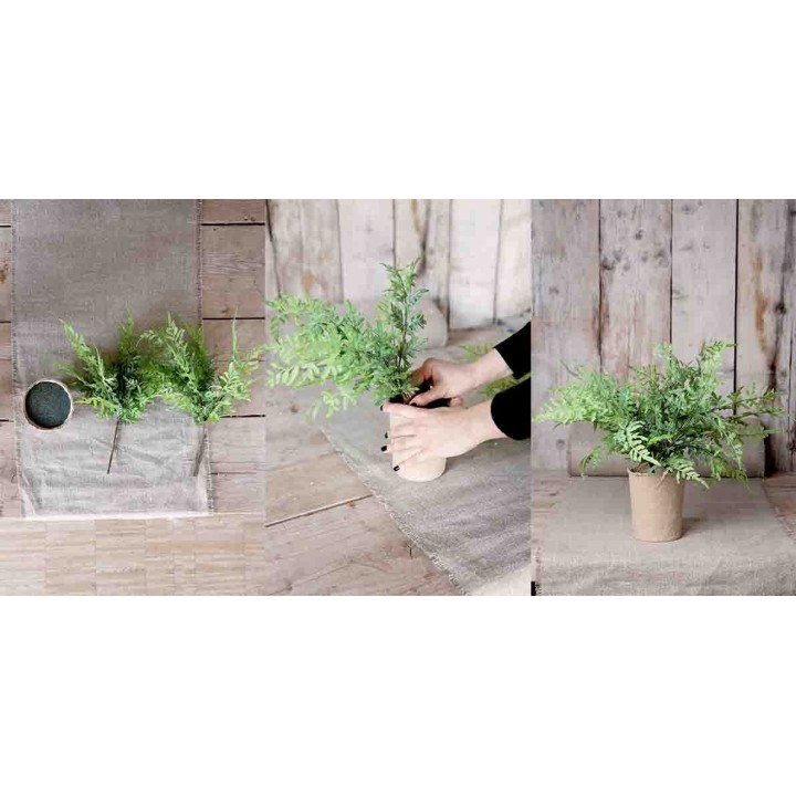 Vaso in carta chiara pressata con polistirolo d11 h13 cm