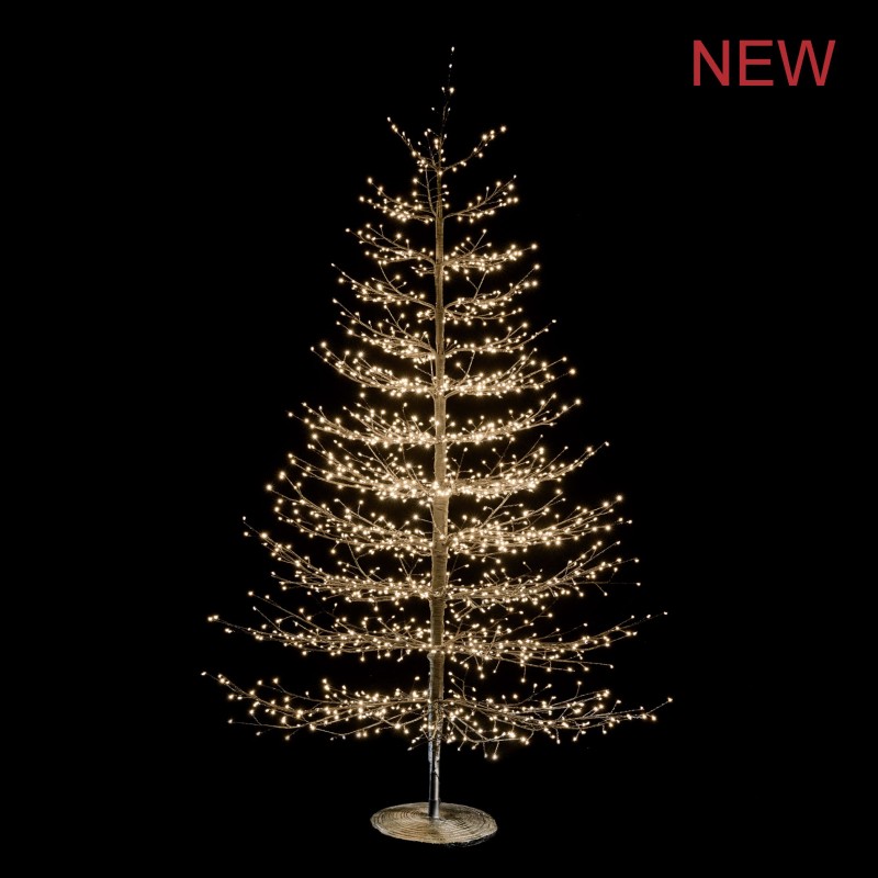 Arbre noir a branches 6590 leds interieur/exterieur d 170 h 300 cm