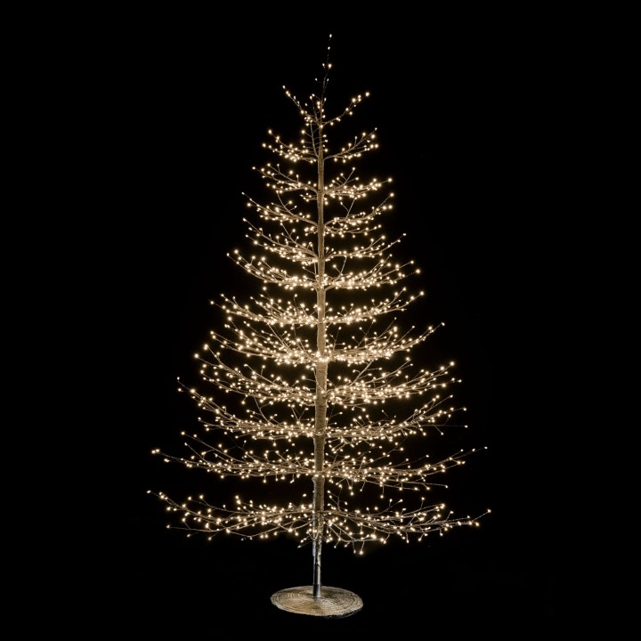 Arbre noir a branches 6590 leds interieur/exterieur d 170 h 300 cm