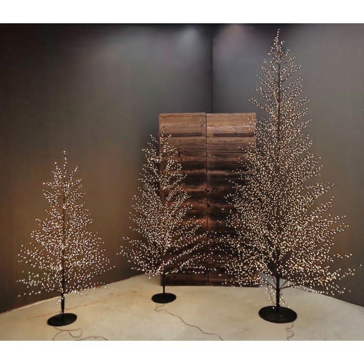 Arbre noir a branches 6590 leds interieur/exterieur d 170 h 300 cm