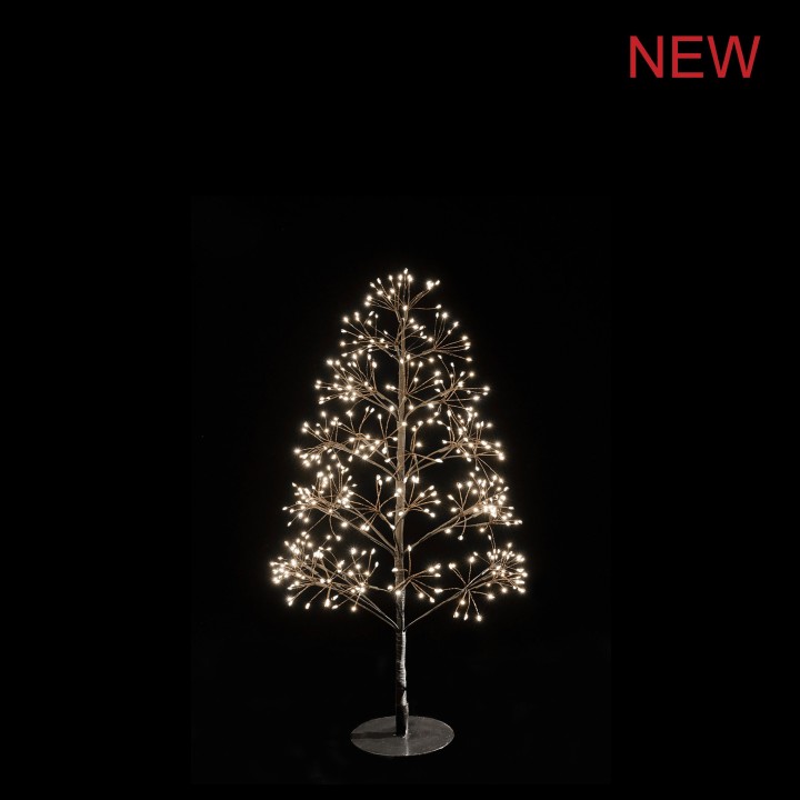 Sapin noir avec branches lumineuses 270 led interieur et exterieur d 30 h 50 cm