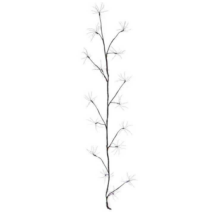 Black branch of shower heads 160 led internal/external 120 cm