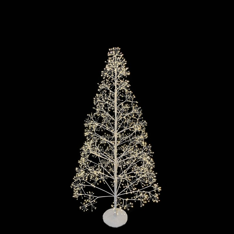Pino bianco 2100 led interno/esterno d100 h180 cm