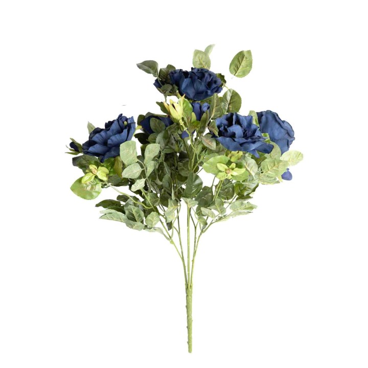 Bunch of artificial blue roses