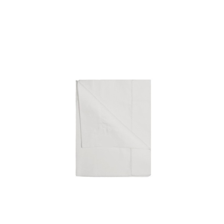 Tovaglia lino/cotone orlo giorno colore perla 160x270 cm