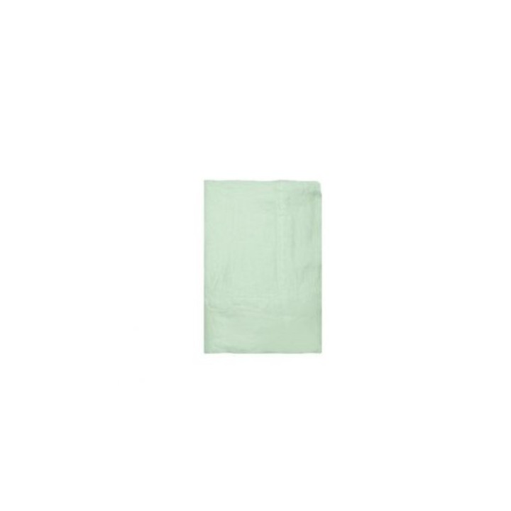 Nappe 100% lin couleur menthe au lait 155x220 cm