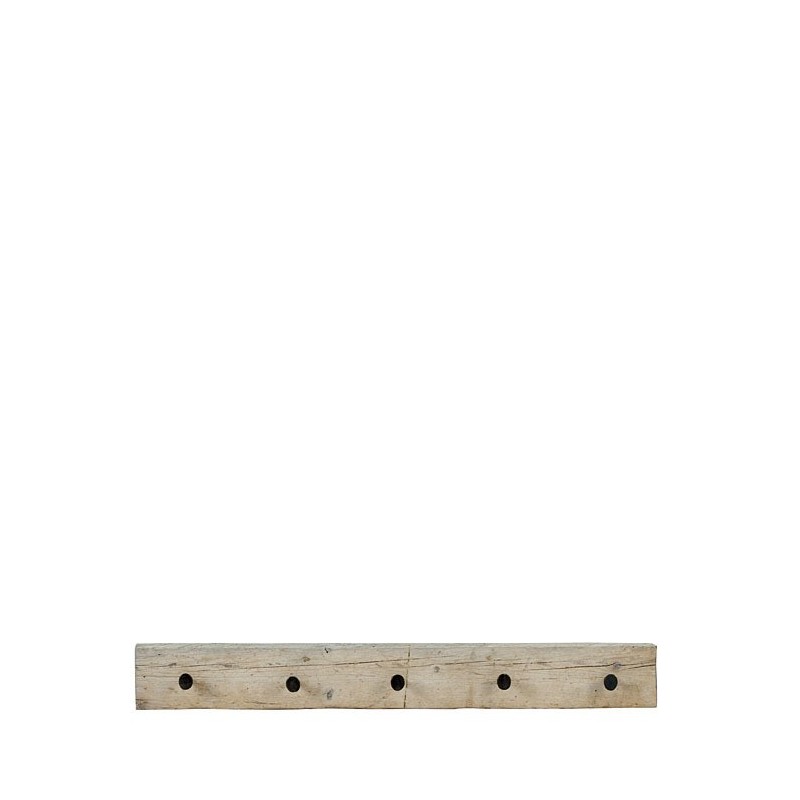 Raw plank hanger with 5 small screws 100 x 12 cm
