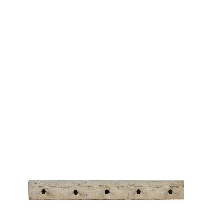 Raw plank hanger with 5 small screws 100 x 12 cm