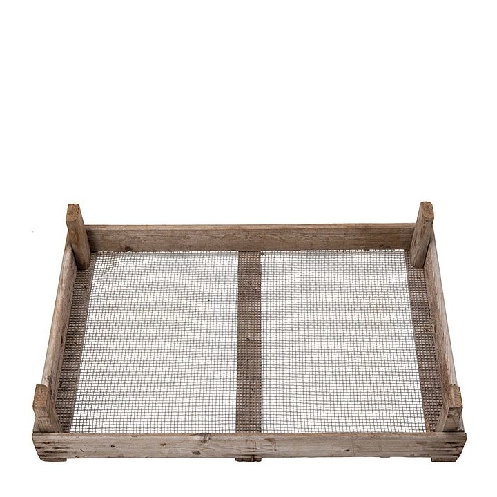 Cassetta in legno con griglia 51 x 75 h16 cm