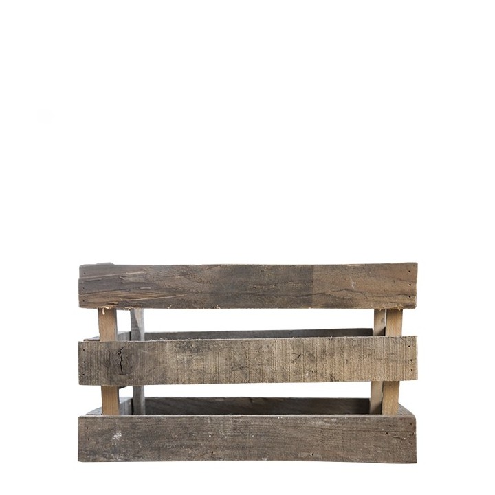 Caisse en bois avec lattes