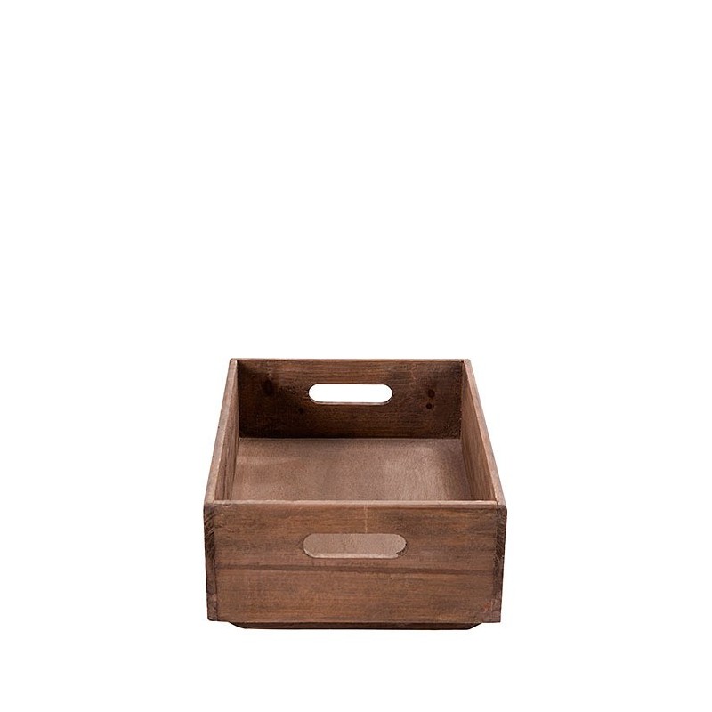 Caisse empilable en bois 28 x 38 h13 cm