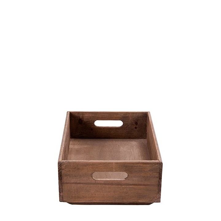 Cassetta impilabile in legno 28 x 38 h13 cm