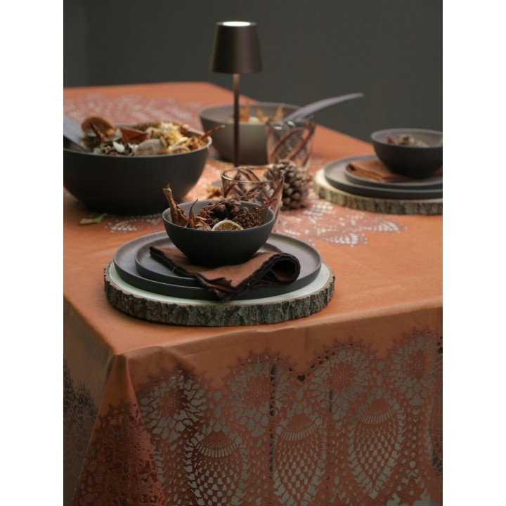 Bol marron en melamine et fibre de bambou d23 h9 cm