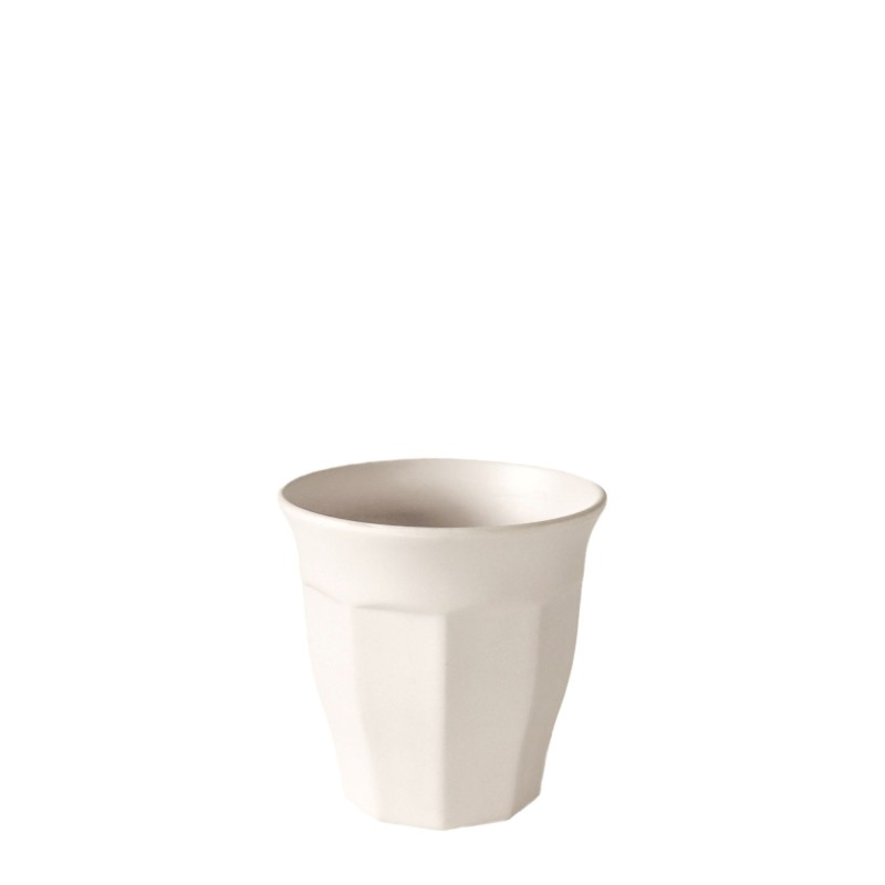 Cream melamine cup h9 cm