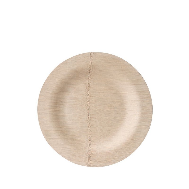 Piatto bamboo naturale biodegradabile d28 cm