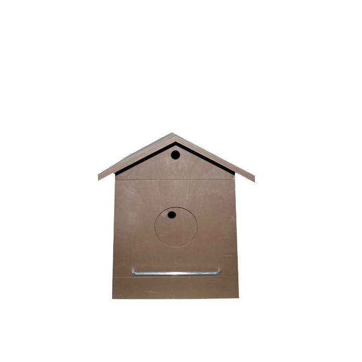 Casetta uccellini maxi apribile marrone chiaro h63 cm