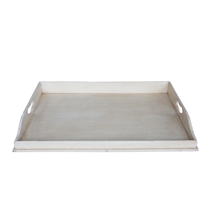 Butler wooden tray cream colour 65x46x7 cm