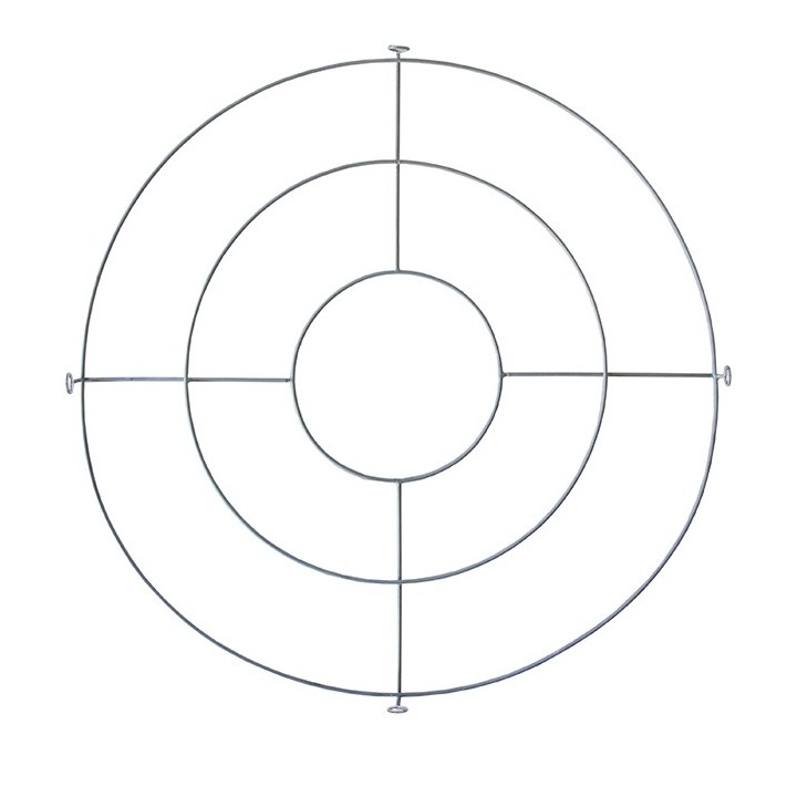 Grey round-shaped metal framework d60 cm