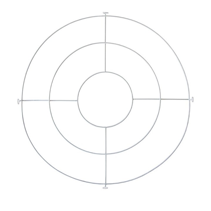 Structure circulaire blanche en metal d60 cm